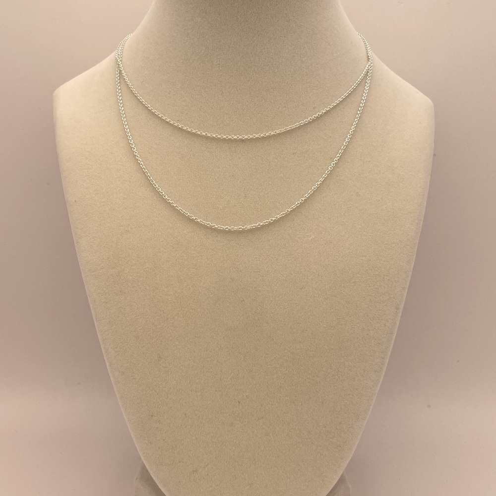 Tiffany & Co Elsa Peretti Sterling Silver .925 Necklace Stock 30 inches #1018